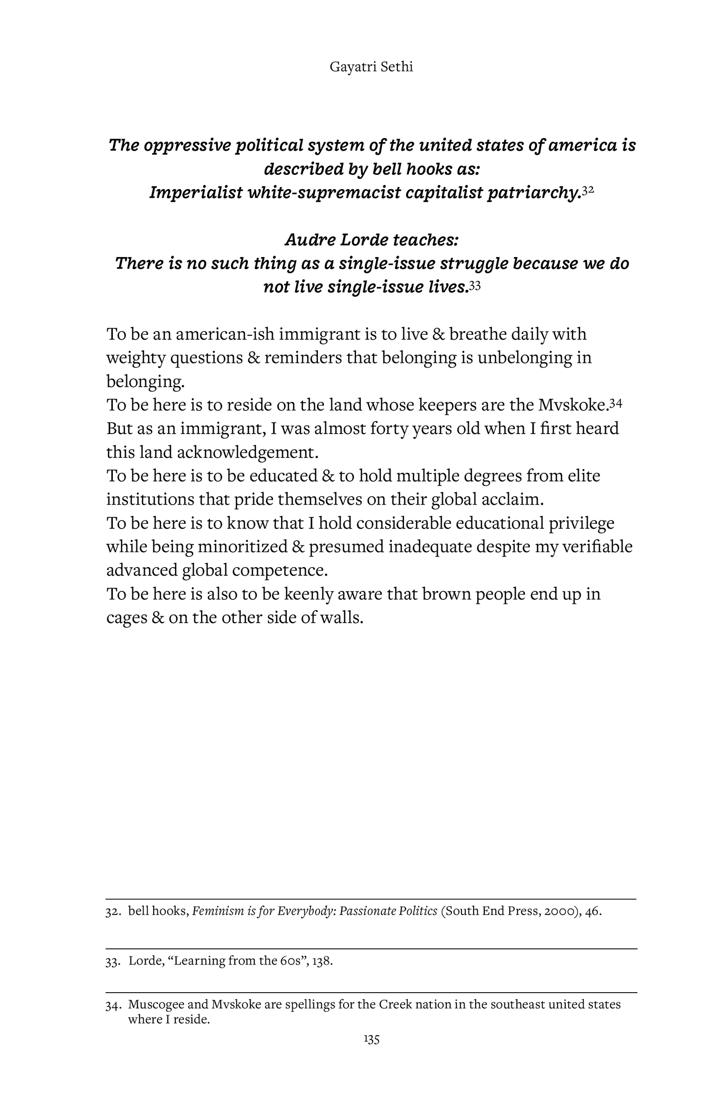 Text document with sociopolitical statements on a white background