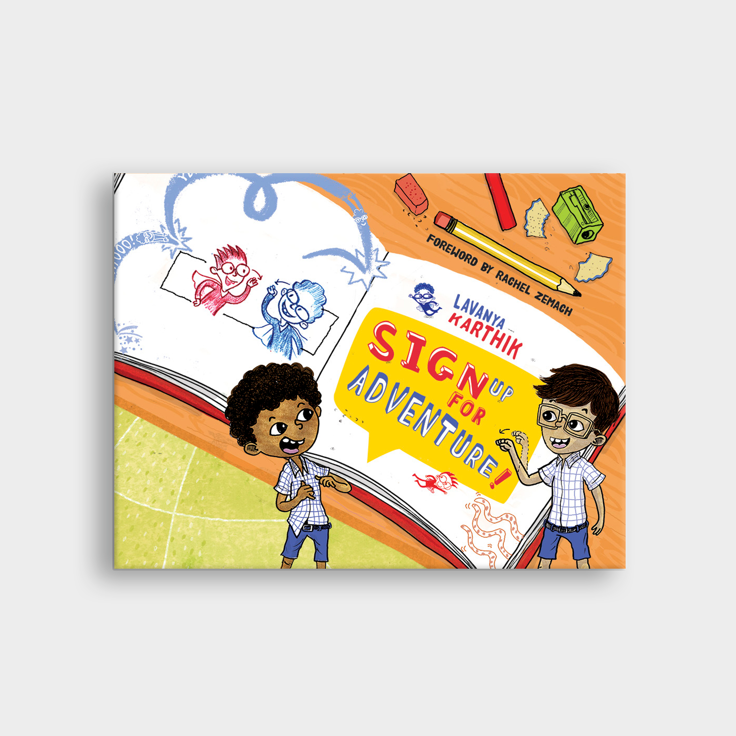 Front cover for Sign Up For Adventure! against a gray background 